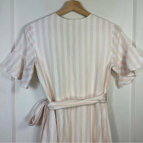 Rachel Parcell Ruffle Wrap Striped  Dress - XS - Picture 10 of 12